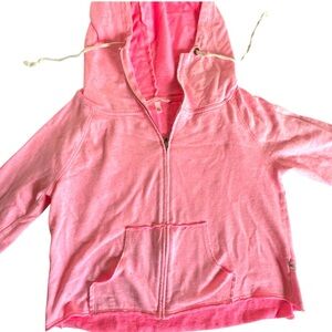 Gorgeous and new by VictoriaSecret pink collection, full zip hooded sweatshirt